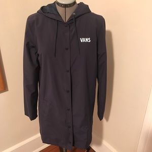 VANS Womens long rain jacket/windbreaker